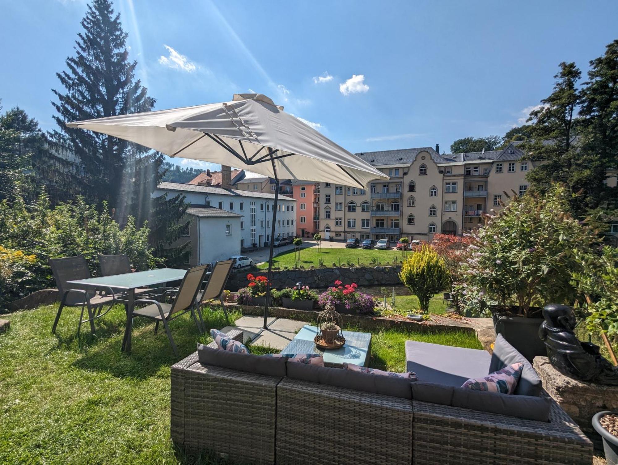 Uo2 - Urlaubsmagie - Garten, Whirlpool, Sauna Daire Sebnitz Dış mekan fotoğraf
